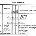 Metryka chrztu z zaboru austriackiego